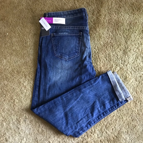 Mossimo Size 00 Boyfriend Crop Stretch Jeans - Picture 2 of 2